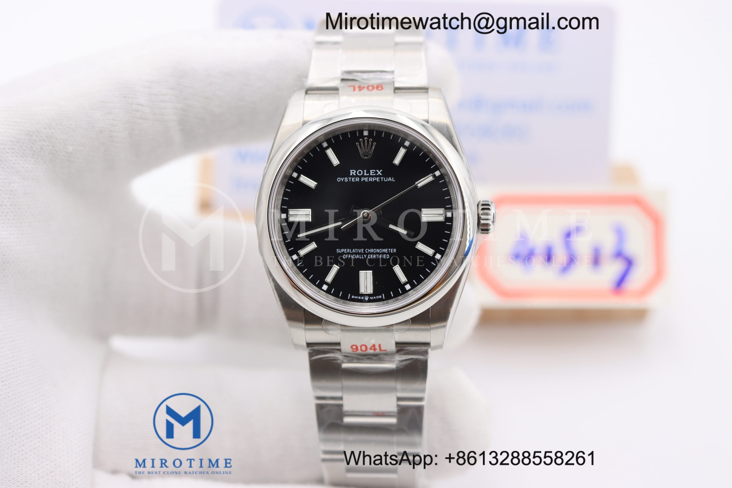 Oyster Perpetual 36mm 126000 EWF Best Edition Black Dial on SS Bracelet ...