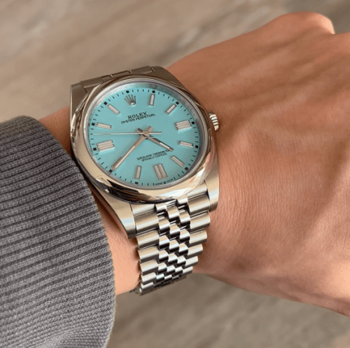 Oyster Perpetual 41mm 124300 BP Best Edition Tiffany Blue Dial on SS Jubilee Bracelet A2836 photo review